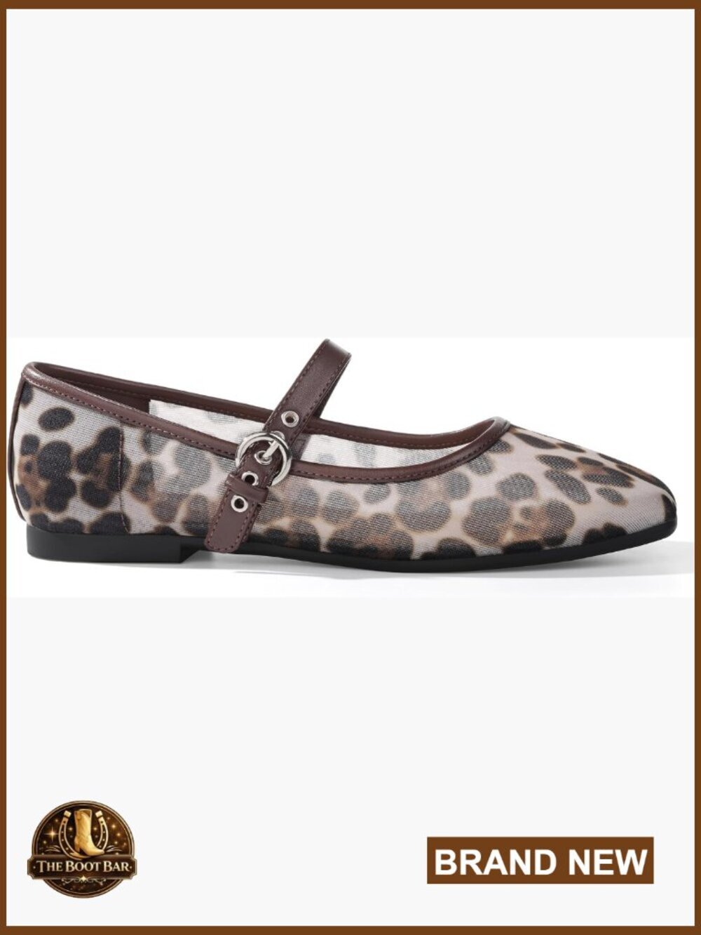 Mary Jane Flats Women Square Toe Ballet Flats Adjustable Strap Slip-On Comfort